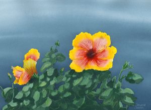 Hibiscus Watercolor Print