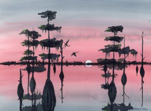 Sunset at Dead Lakes Fine Art Print